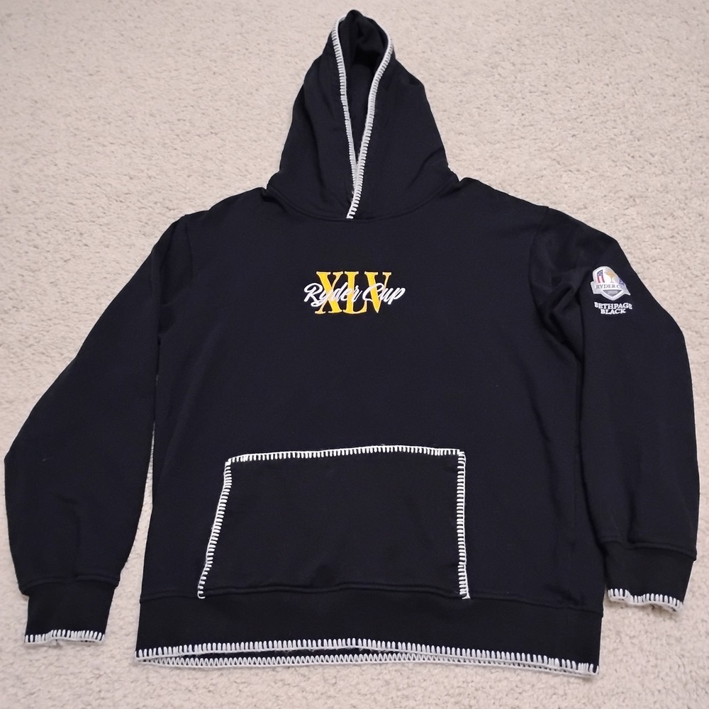 2025 Ryder Cup Bethpage Black Golf Hoodie Sweatshirt Barstool Mens Large Roman